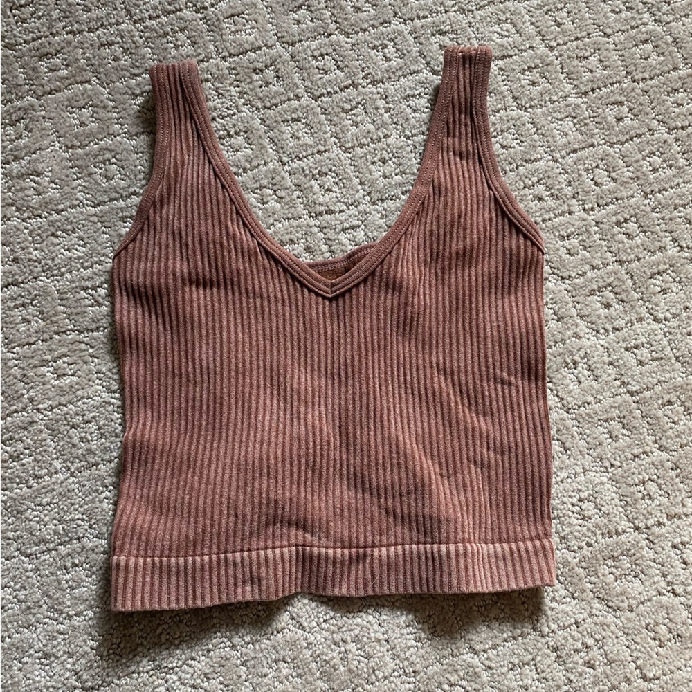 AURA Brown Tank Top